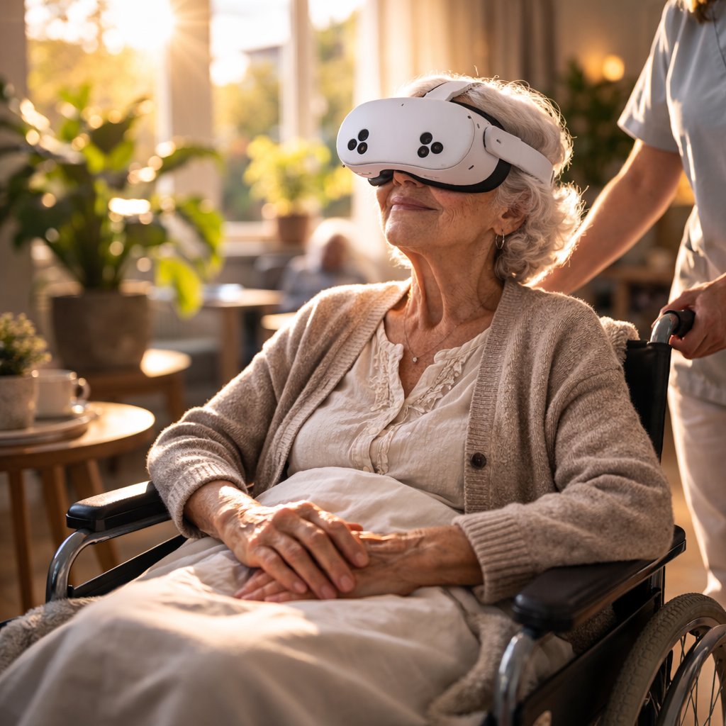 VR en residencia geriátrica